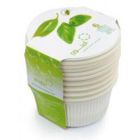 Набір БІО салатників 550 мл з кришками d=125 мм 6 шт 