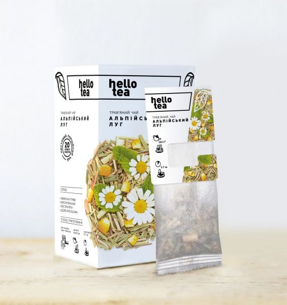 Чай трав'яний пакетований Hello Tea Альпійський луг 20 шт