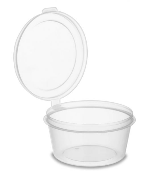 Соусник з кришкою РР 30 мл ПРОЗОРИЙ