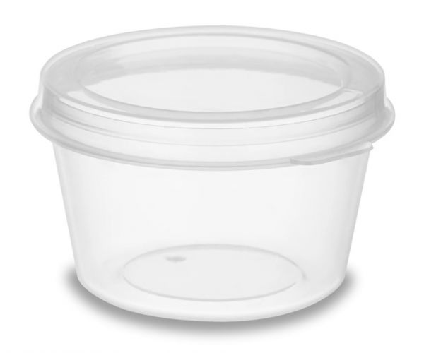 Соусник з кришкою РР 30 мл ПРОЗОРИЙ