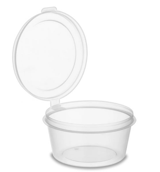 Соусник з кришкою РР 45 мл ПРОЗОРИЙ