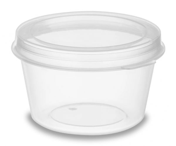 Соусник з кришкою РР 45 мл ПРОЗОРИЙ