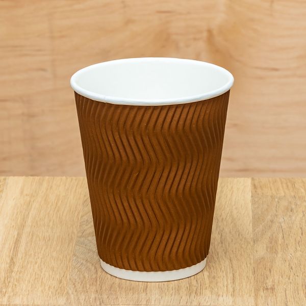 Гофростакан Ripple Wave Chocolate 400 мл 12oz