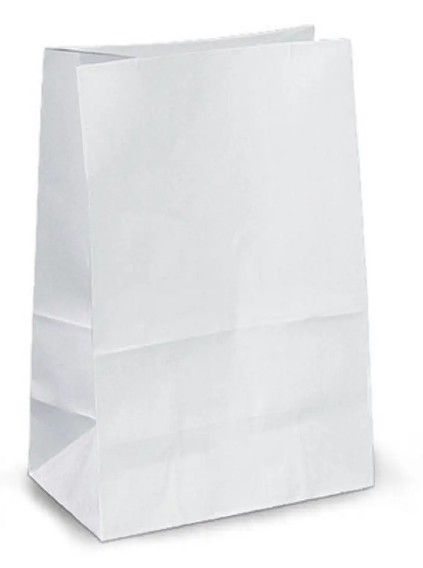 Пакет паперовий без ручок 240*150*90 мм 50г/м2 БІЛИЙ