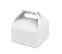 Бонбоньєрка подарункова картонна 116*116*64 мм БІЛА