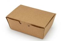 Коробка картонна для суші та других страв 130*88*48 мм КРАФТ