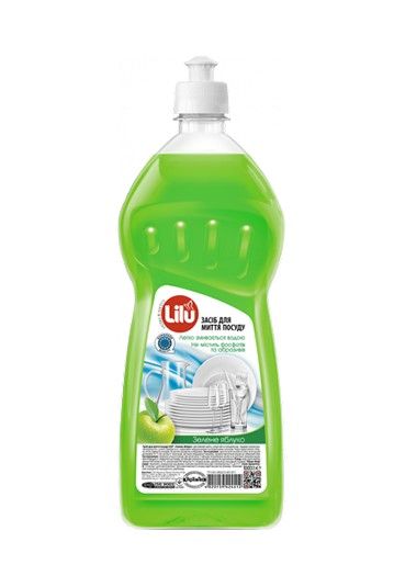 Засіб для миття посуду LILU Зелене яблуко 1 л
