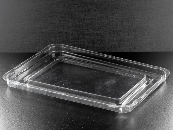 Кришка РS на контейнер прямокутний 179*132 мм ПРОЗОРА