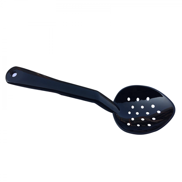 Ложка з отворами, полікарбонат 330*73 мм чорна One Chef