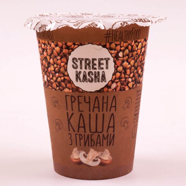 Каша Street Kasha Гречана з грибами 50 г стакан