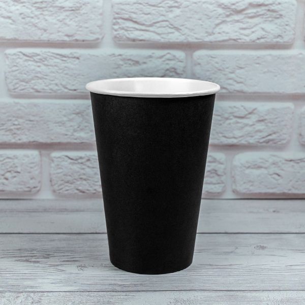 Стакан паперовий 340 мл ЧОРНИЙ