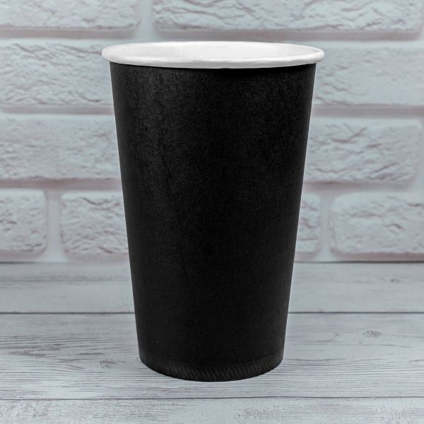 Стакан паперовий 500 мл ЧОРНИЙ