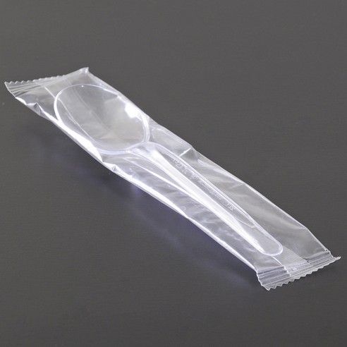 Ложка кавова 13 см в індивід. упак. ПРОЗОРА 100 шт