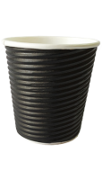 Гофростакан Spiral 110 мл черный
