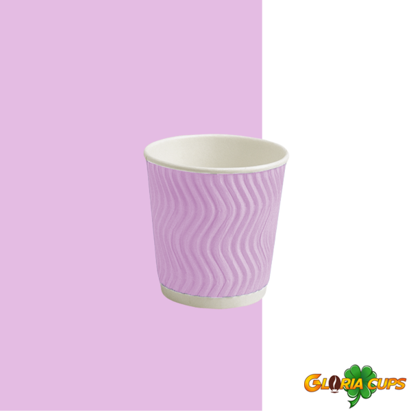 Гофростакан Ripple 110 мл рожевий