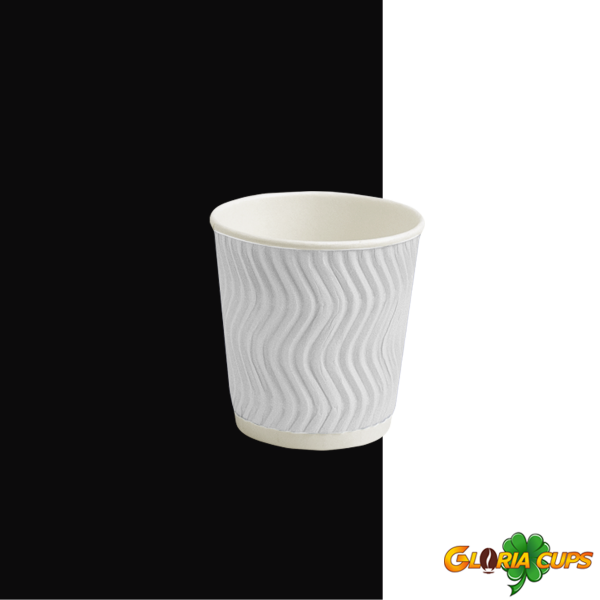 Гофростакан Ripple 110 мл білий