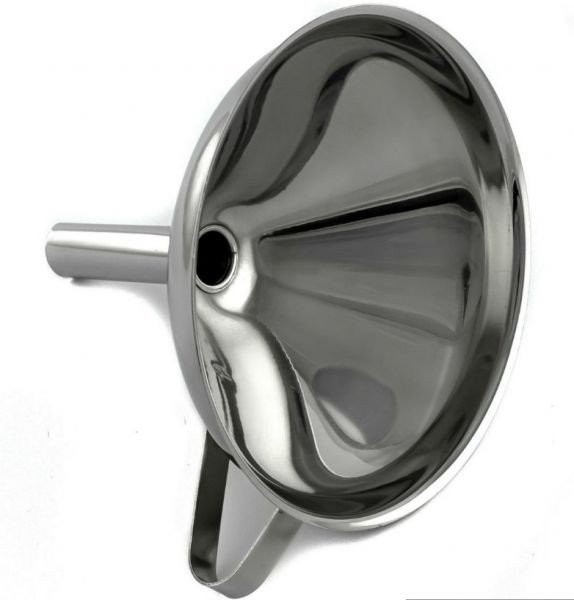 Лійка з широкою шийкою 125 мм з ручкою, нержавіюча сталь One Chef