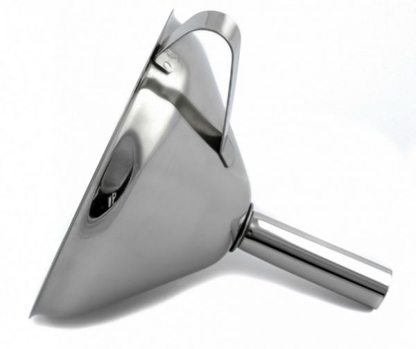 Лійка з широкою шийкою 125 мм з ручкою, нержавіюча сталь One Chef