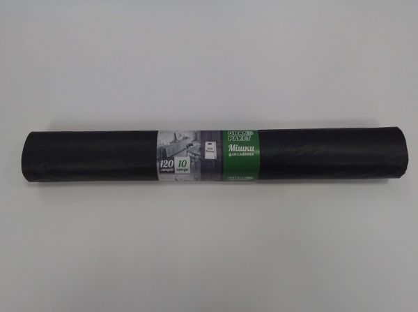 Пакети для сміття 120л/10шт Grand Paket LDPE 25 мкм