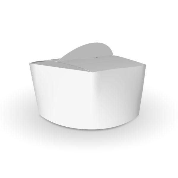 Коробка для локшини і салатів 1.2 л біла