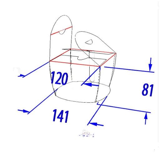 Коробка для локшини і салатів 1.2 л біла