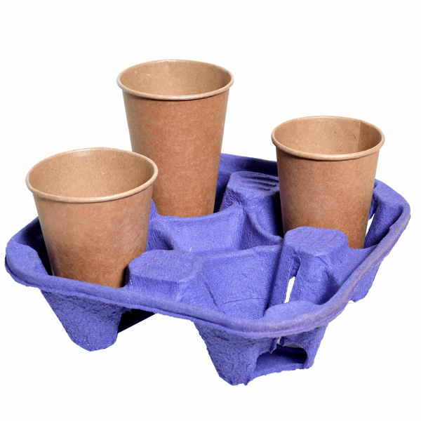 Тримач для 4-х стаканів фіолетовий