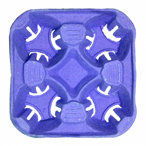 Тримач для 4-х стаканів фіолетовий