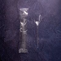 Ложка кавова 13 см в індивід. упак. ПРОЗОРА 100 шт