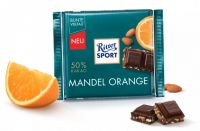 Шоколад RITTER SPORT Mandel Orange Мигдаль Апельсин 100 г