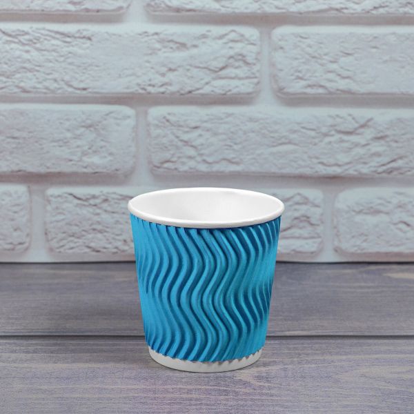 Гофростакан Ripple 110 мл блакитний