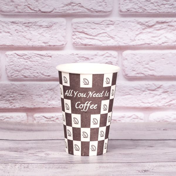 Стакан паперовий 185 мл ШАХМАТКА для вендінга