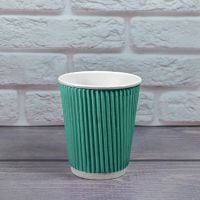 Гофростакан 185 мл бирюзовый