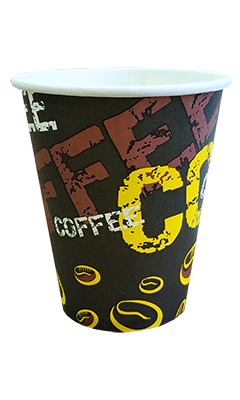 Стакан паперовий 175 мл COFFEE BLACK для вендинга