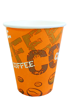 Стакан паперовий 175 мл COFFEE ORANGE для вендинга