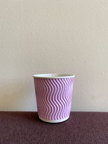 Гофростакан Ripple 180 мл рожевий