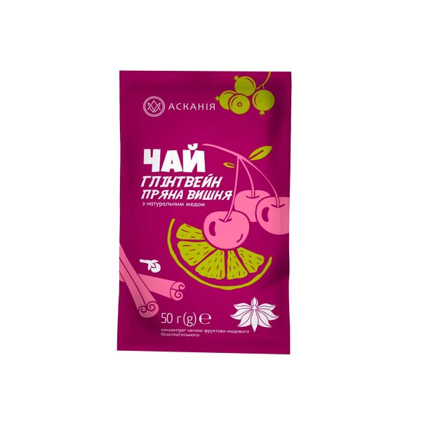 Концентрат чаю АСКАНІЯ Глінтвейн Пряна вишня 50 г