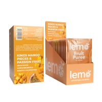 Концентрат для лимонада и чая LEMO Манго с кусочками и маракуей 45 г