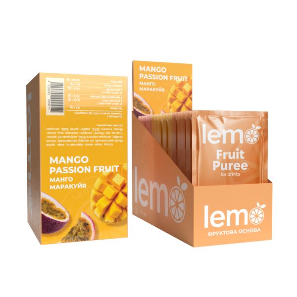 Концентрат для лимонаду та чаю LEMO Манго-Маракуя 45 г