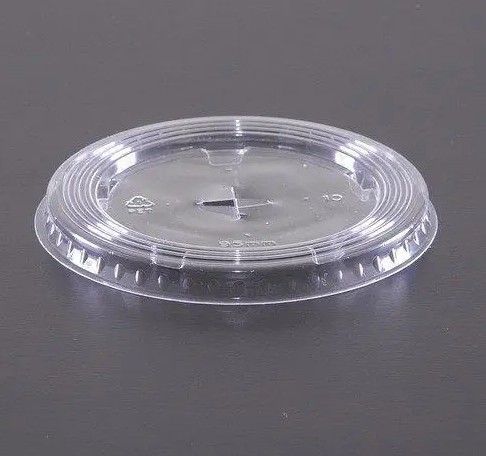 Кришка пластикова на АРЕТ плоска з отвором 100 шт