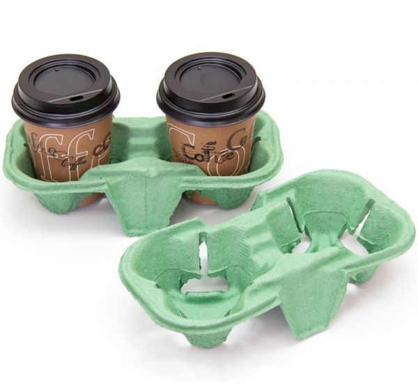 Тримач для 2-х стаканів зелений