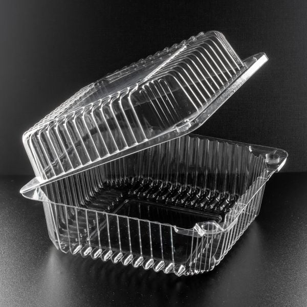 Контейнер з кришкою РS 550+400 мл 131*131*83 мм ПРОЗОРИЙ