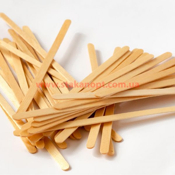 Мішалка дерев'яна береза ЛЮКС 140*7*1,4мм 800 шт