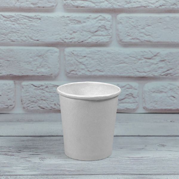 Стакан паперовий 110 мл БІЛИЙ