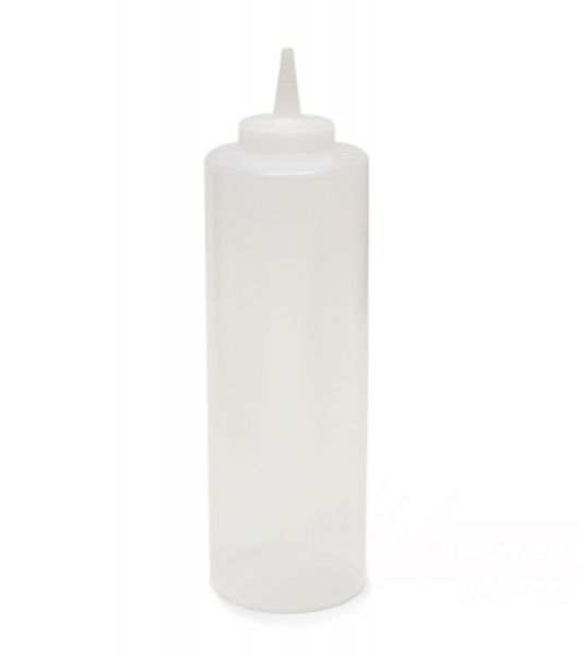 Пляшка для соусів з мірною шкалою 360 мл  прозора