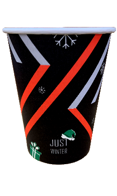 Стакан паперовий 250 мл JUST DRINK WINTER