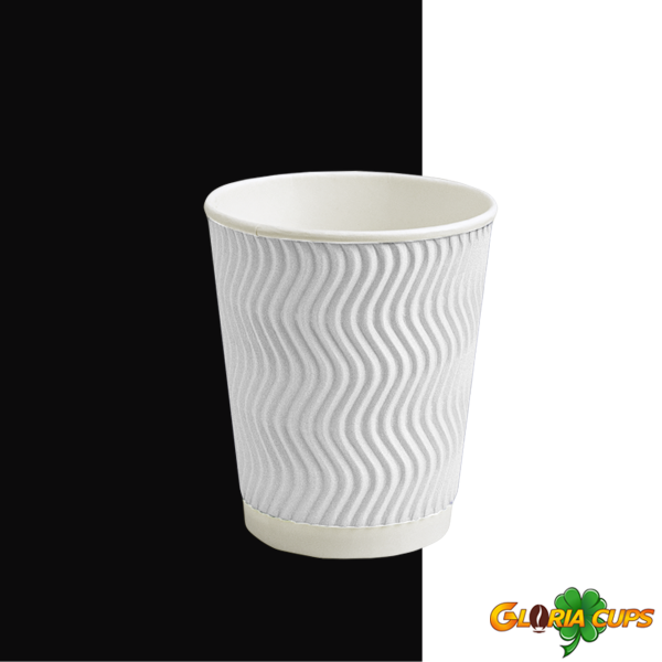 Гофростакан Ripple 270 мл білий