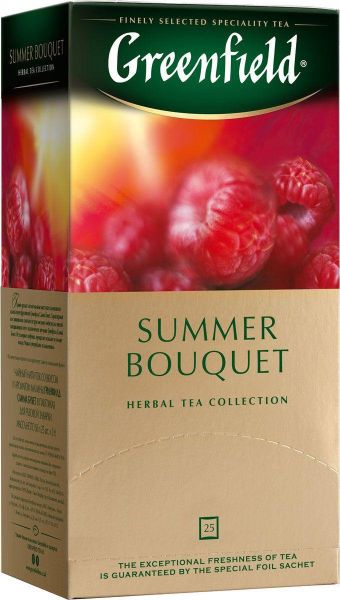 Чай фруктовий пакетований Greenfield Summer Bouget 25шт Малина
