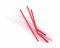 Трубочки з гофрой 21см 200 шт червоні в індив. паперовій упаковці