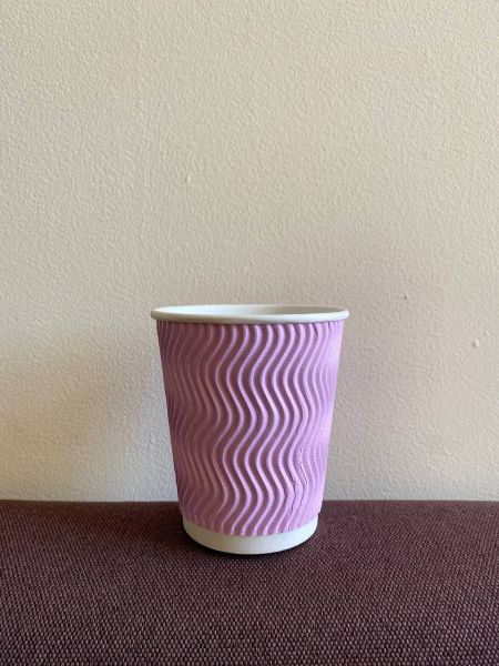 Гофростакан Ripple 270 мл рожевий