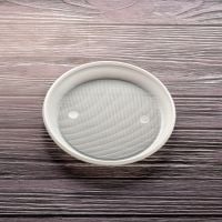 Тарілка пластикова d-16,5 см БІЛА 100 шт